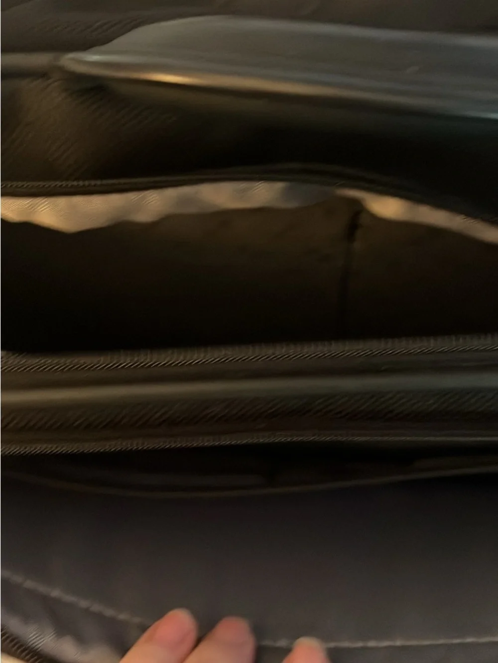 Samsonite Black Laptop Briefcase with Silver Accents